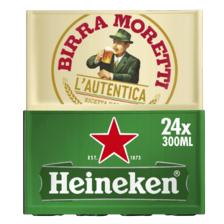 Heineken of Birra Moretti bier